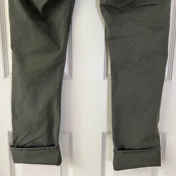 Empyre‎ Mens Mid Rise Skeletor Skinny Relaxed Fit Army Green Wrinkle Free 30/SM - Picture 11 of 16